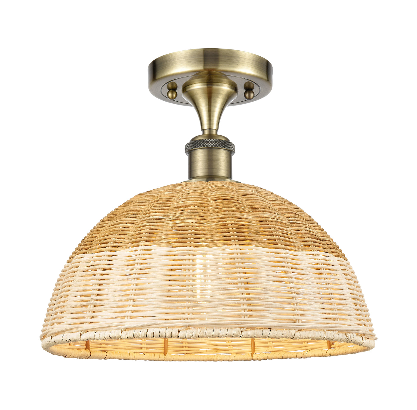 Ballston Semi-Flush Mount Brushed Satin Nickel