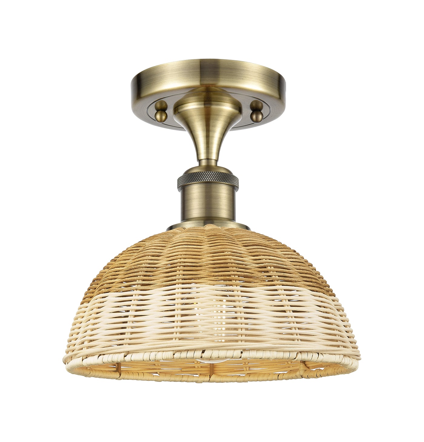 Ballston Semi-Flush Mount Brushed Satin Nickel
