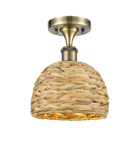 Ballston Semi-Flush Mount Satin Nickel