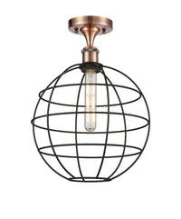 Ballston Semi-Flush Mount Satin Nickel