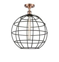 Ballston Semi-Flush Mount Satin Nickel