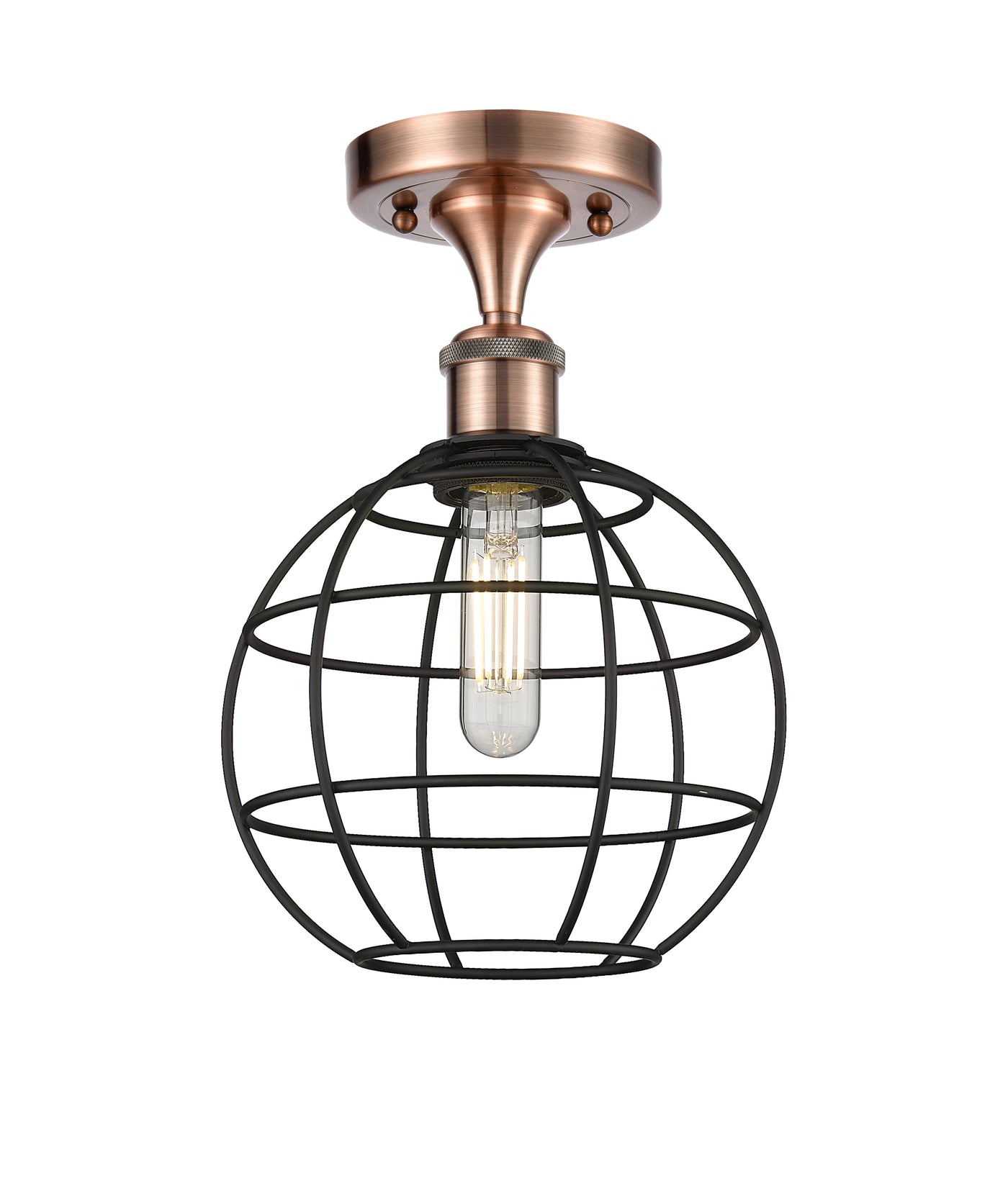 Ballston Semi-Flush Mount Brushed Satin Nickel