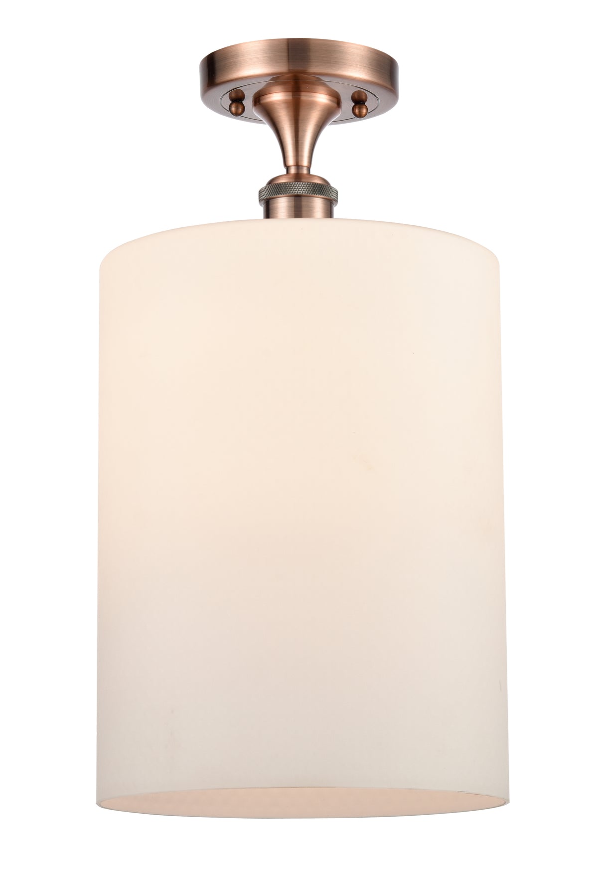 Cobbleskill 9-Inch 1-Light Semi-Flush Mount with LED Bulb
