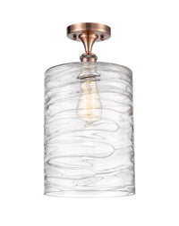 Ballston Semi-Flush Mount White Chrome