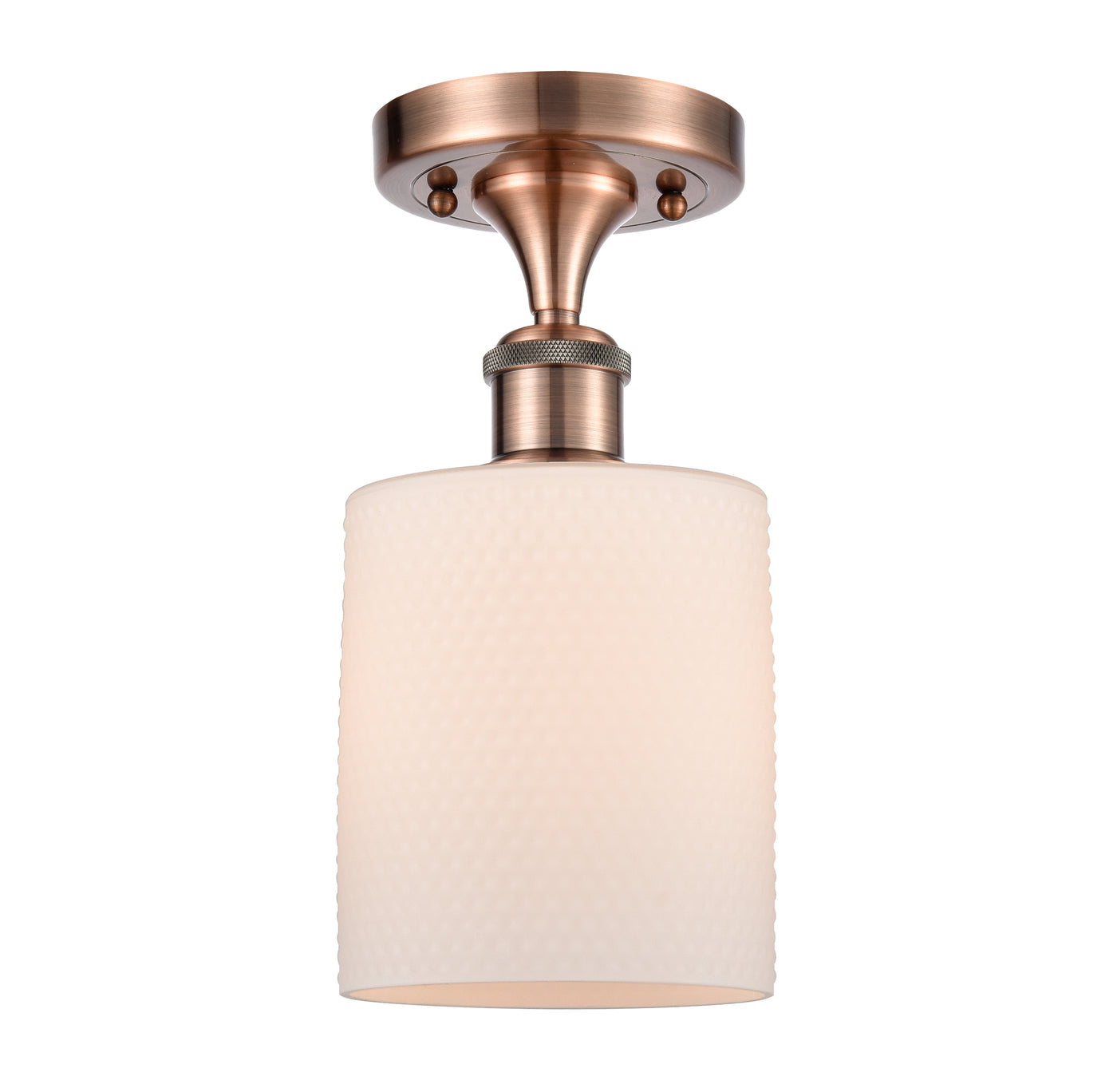 Ballston Semi-Flush Mount White Chrome