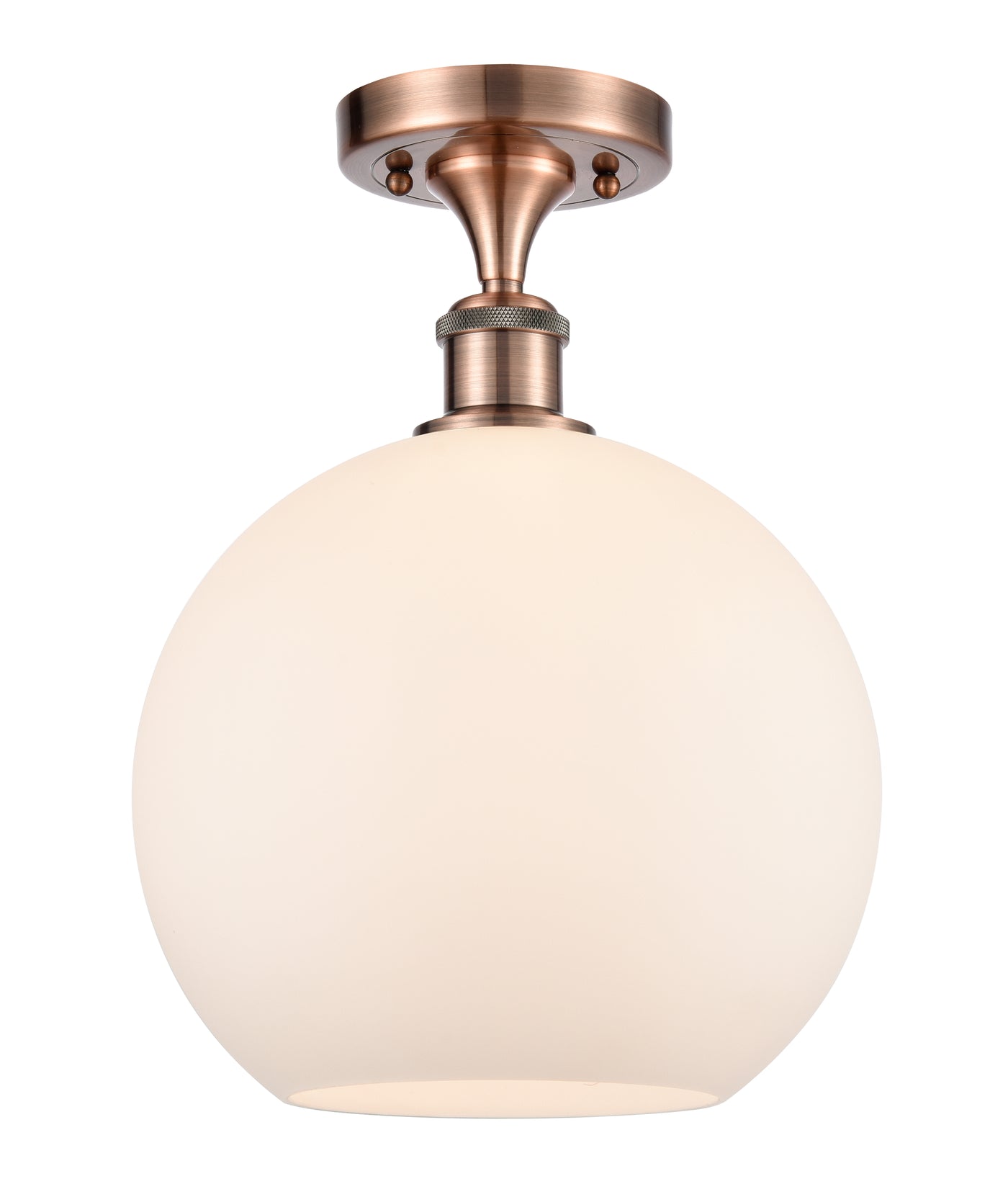 Ballston Semi-Flush Mount White Chrome