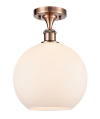 Ballston Semi-Flush Mount White Chrome
