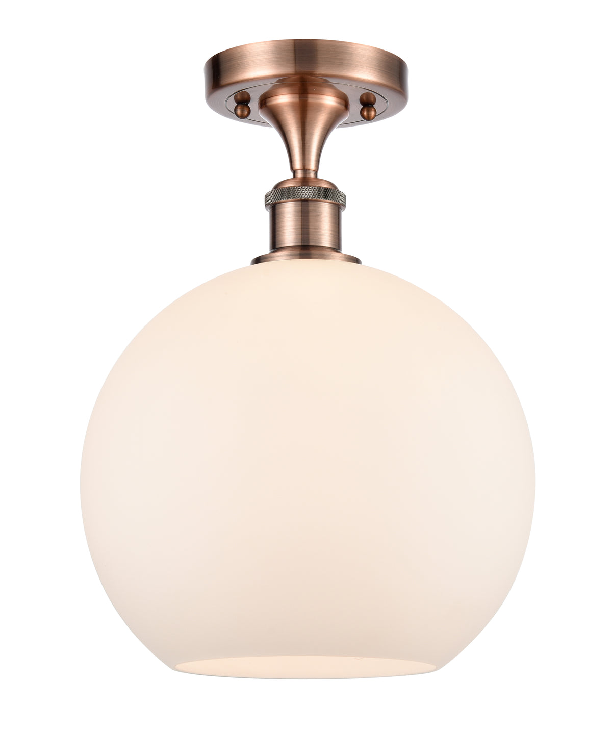 Athens 10-Inch 1-Light Semi-Flush Mount with LED Bulb