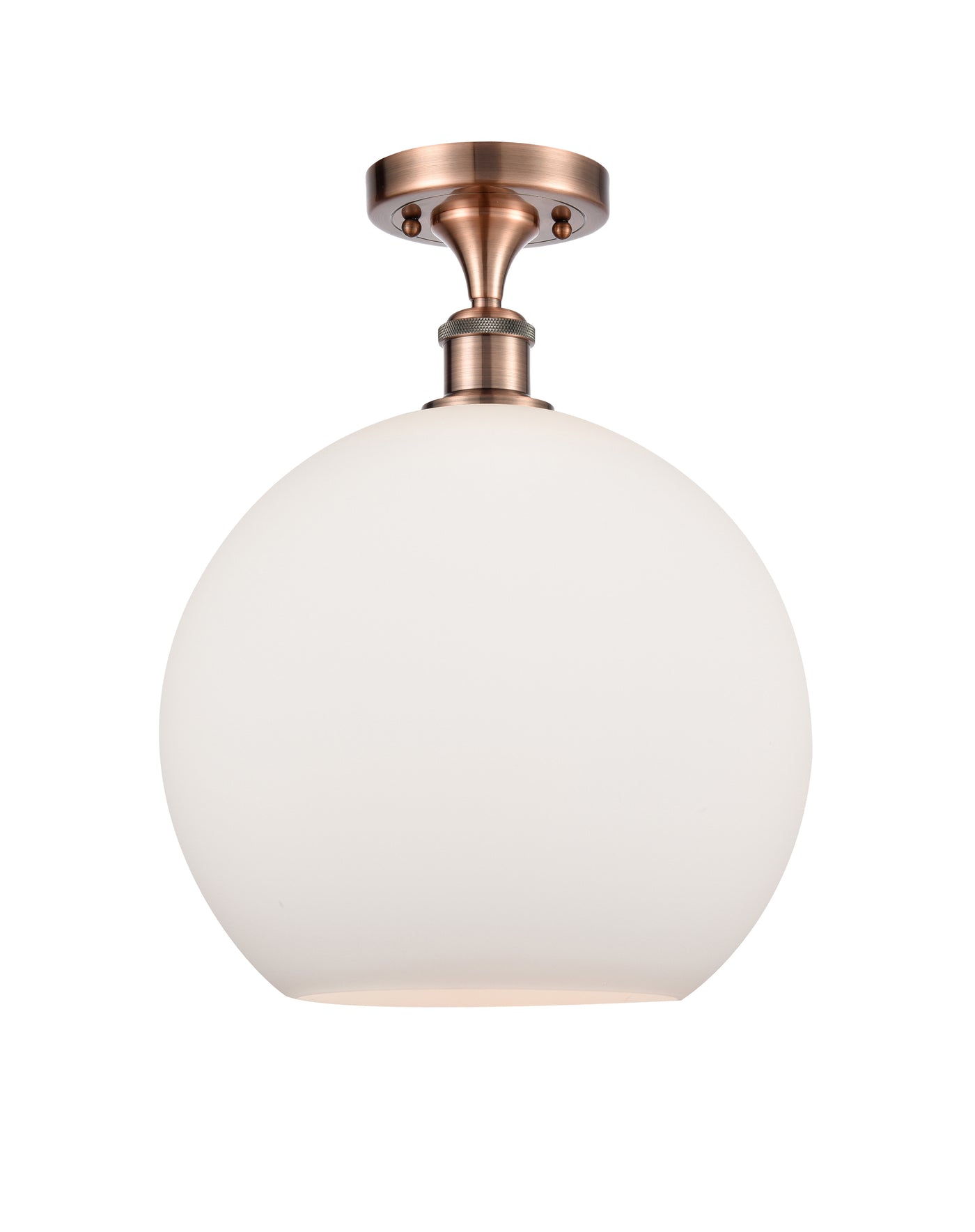 Ballston Semi-Flush Mount White Chrome