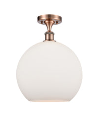 Ballston Semi-Flush Mount White Chrome