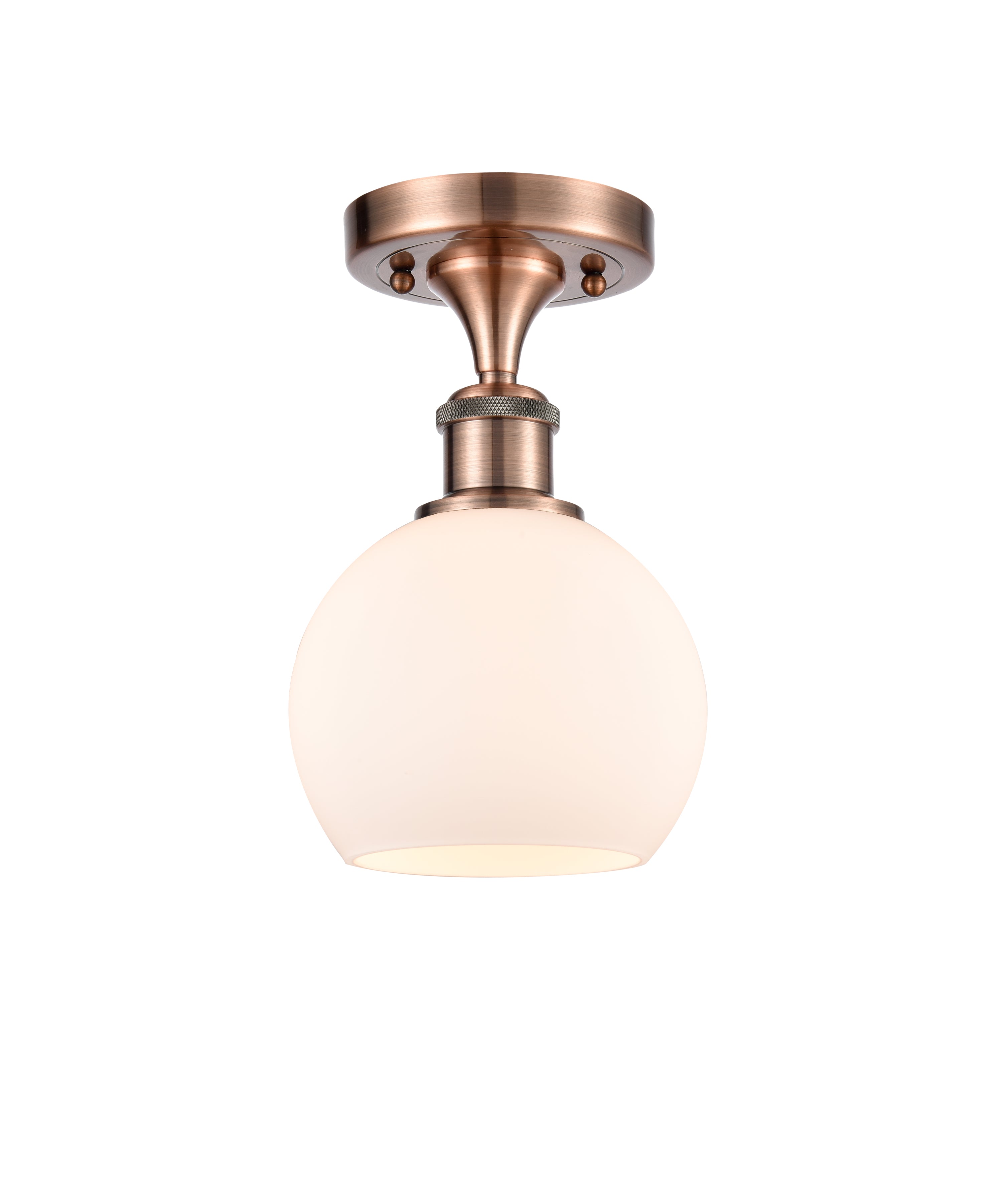 Ballston Semi-Flush Mount White Chrome
