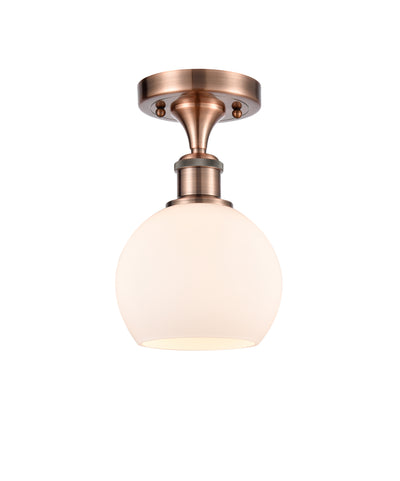Ballston Semi-Flush Mount White Chrome