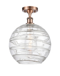 Ballston Semi-Flush Mount Chrome White