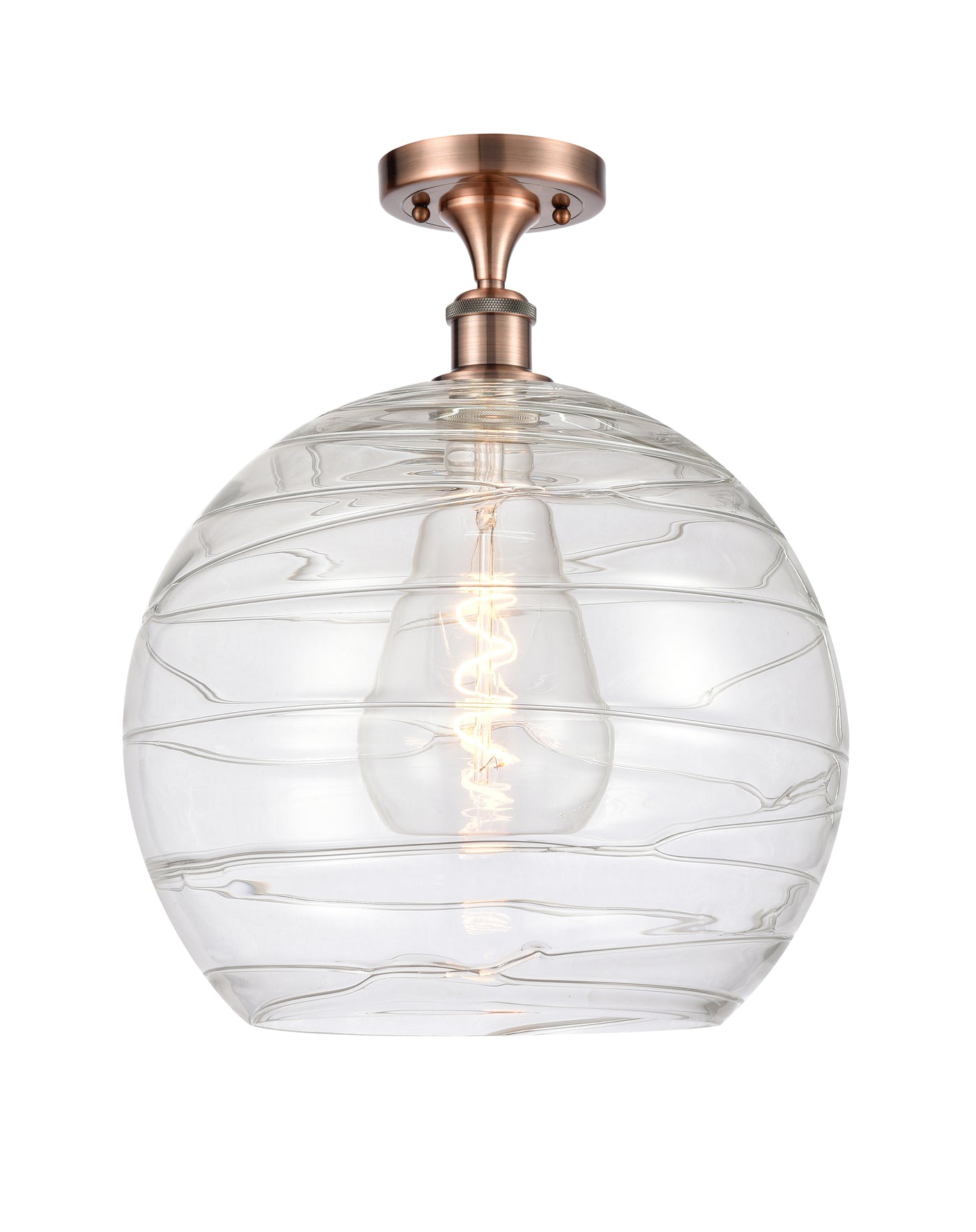Ballston Semi-Flush Mount White Chrome