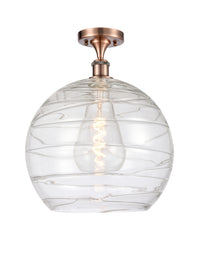 Ballston Semi-Flush Mount White Chrome