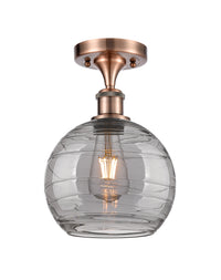 Ballston Semi-Flush Mount White Chrome