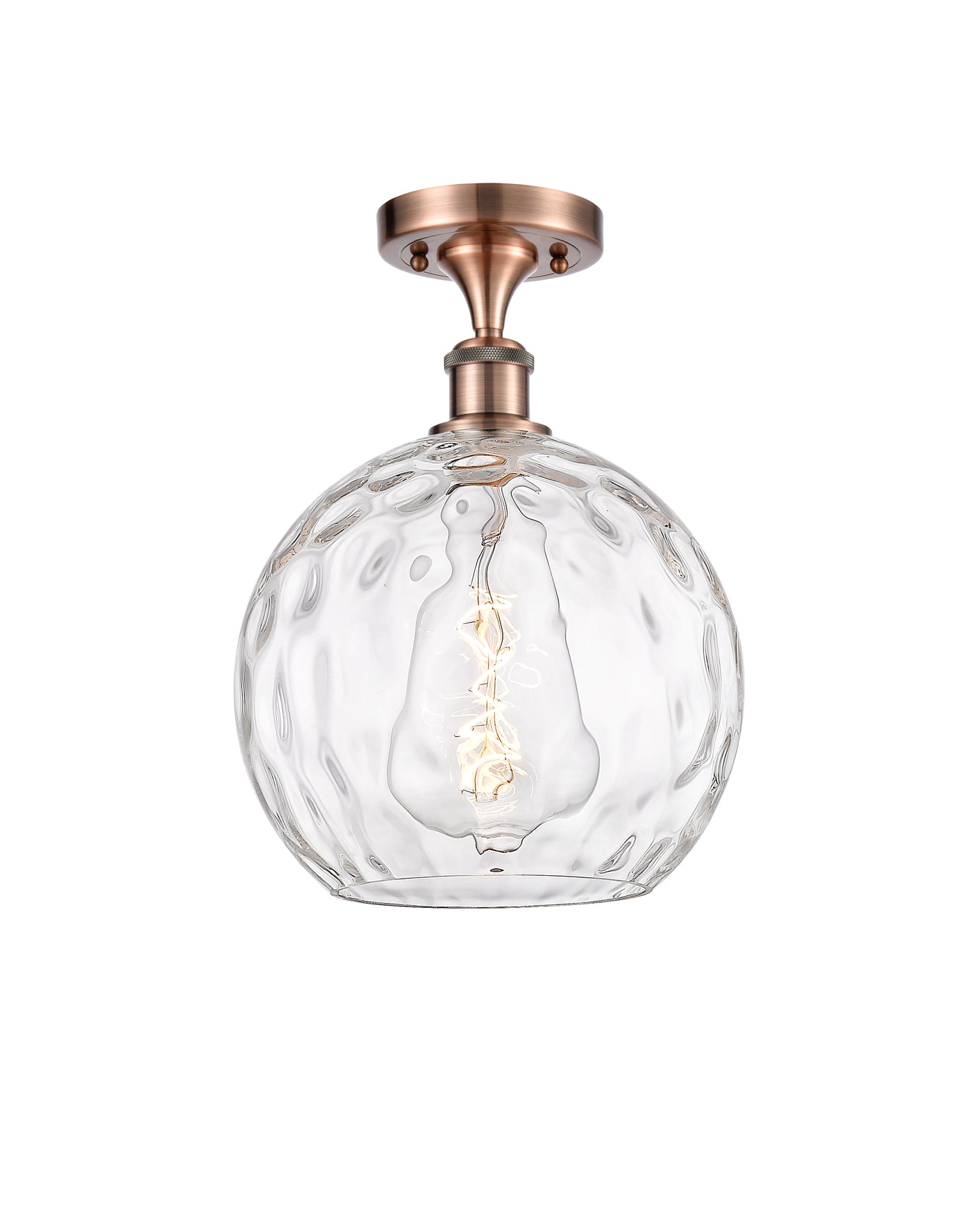 Ballston Semi-Flush Mount White Chrome