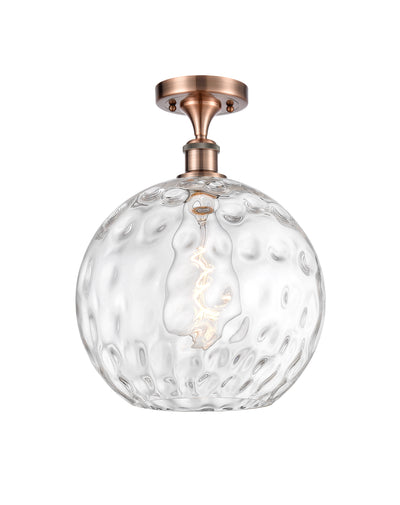 Ballston Semi-Flush Mount Water Glass Steel