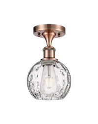 Ballston Semi-Flush Mount Clear Water Glass