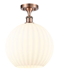 Ballston Semi-Flush Mount White Venetian