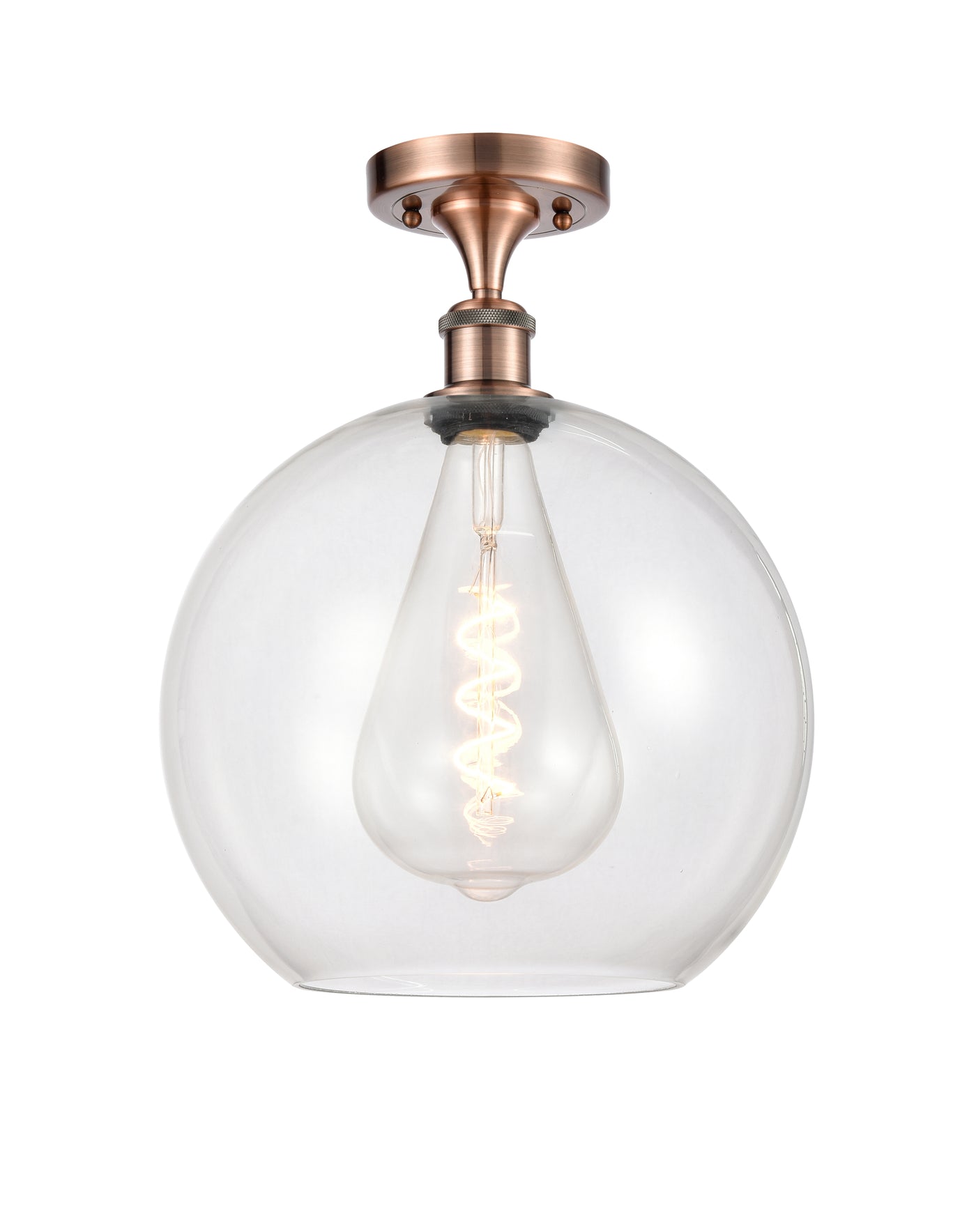 Ballston Semi-Flush Mount White Chrome