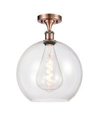 Ballston Semi-Flush Mount White Chrome