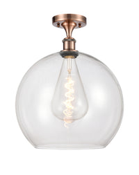 Ballston Semi-Flush Mount White Chrome