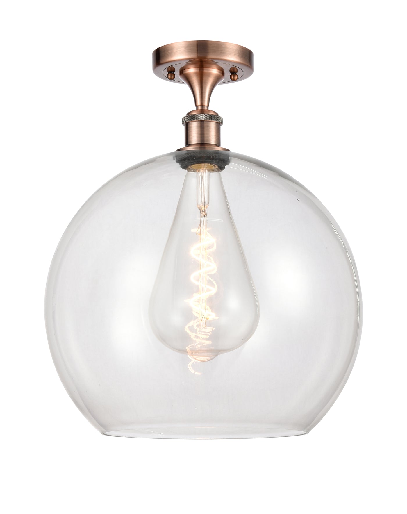 Ballston Semi-Flush Mount White Finish