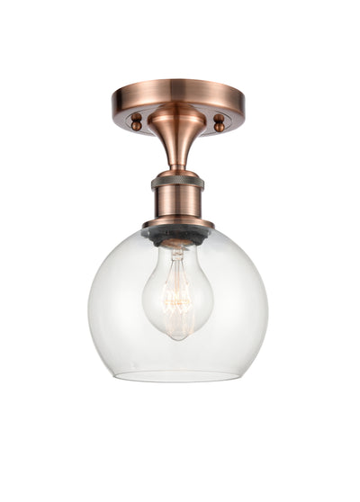 Ballston Semi-Flush Mount White Chrome