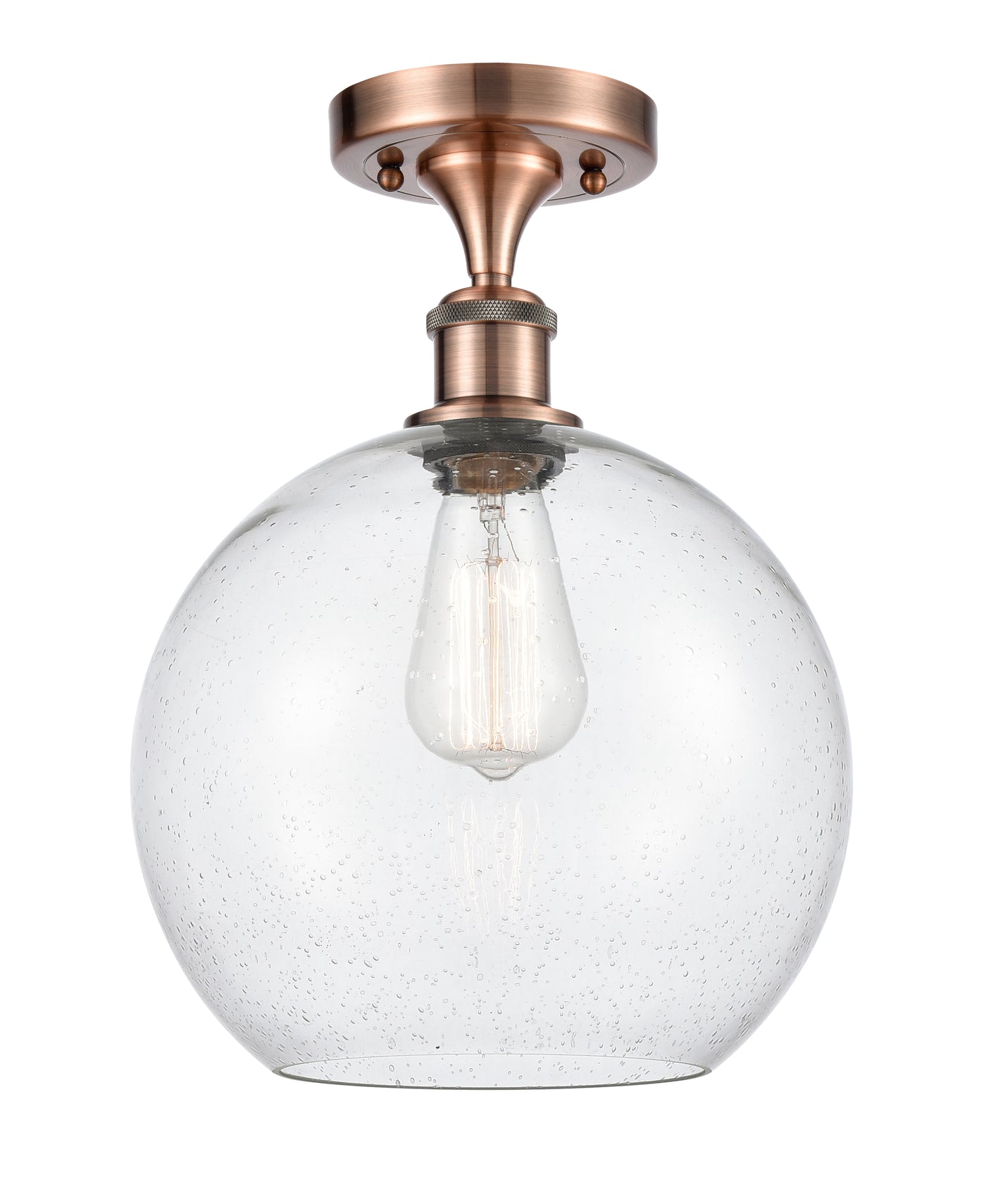Ballston Semi-Flush Mount White Chrome