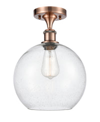 Ballston Semi-Flush Mount White Chrome Finish