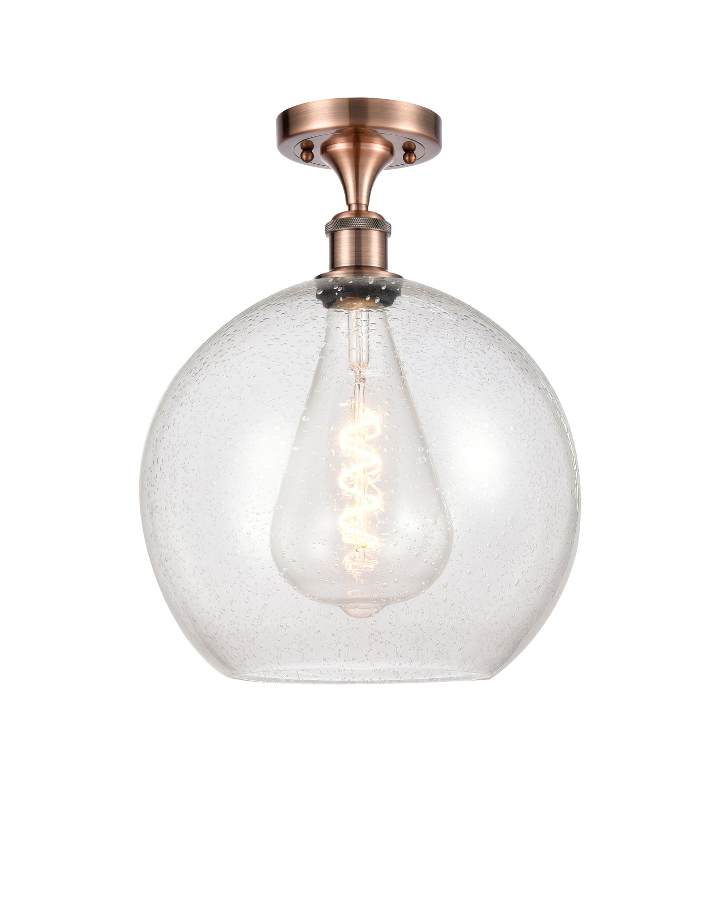 Ballston Semi-Flush Mount White Chrome