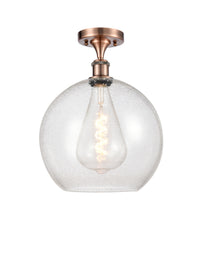 Ballston Semi-Flush Mount White Chrome
