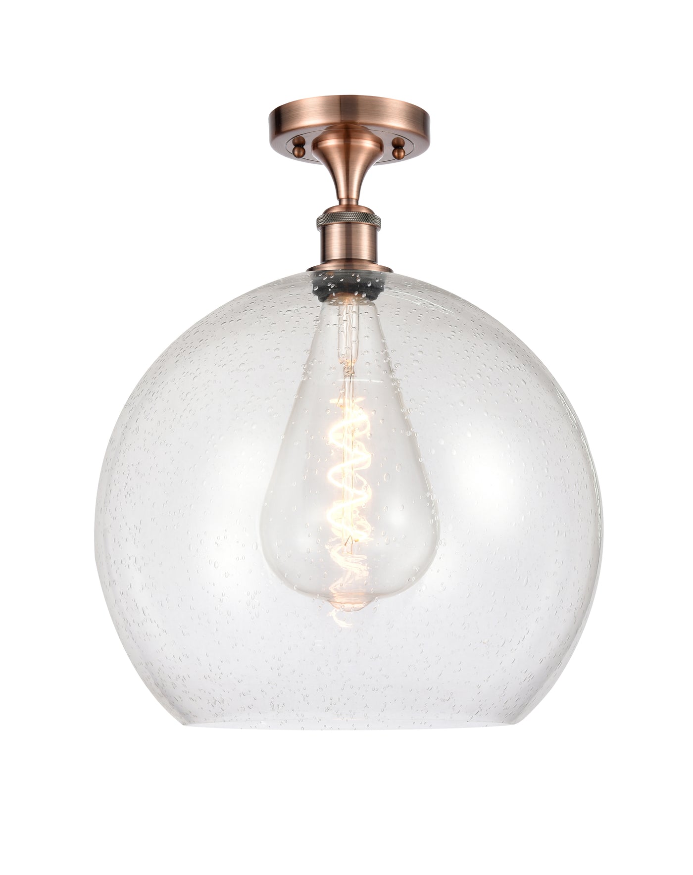 Ballston Semi-Flush Mount White Chrome