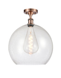 Ballston Semi-Flush Mount White Finish