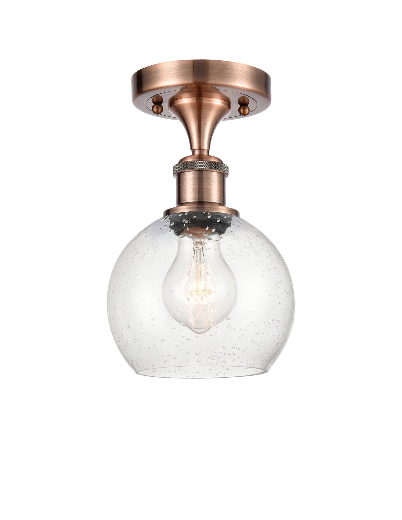 Ballston Semi-Flush Mount White Chrome