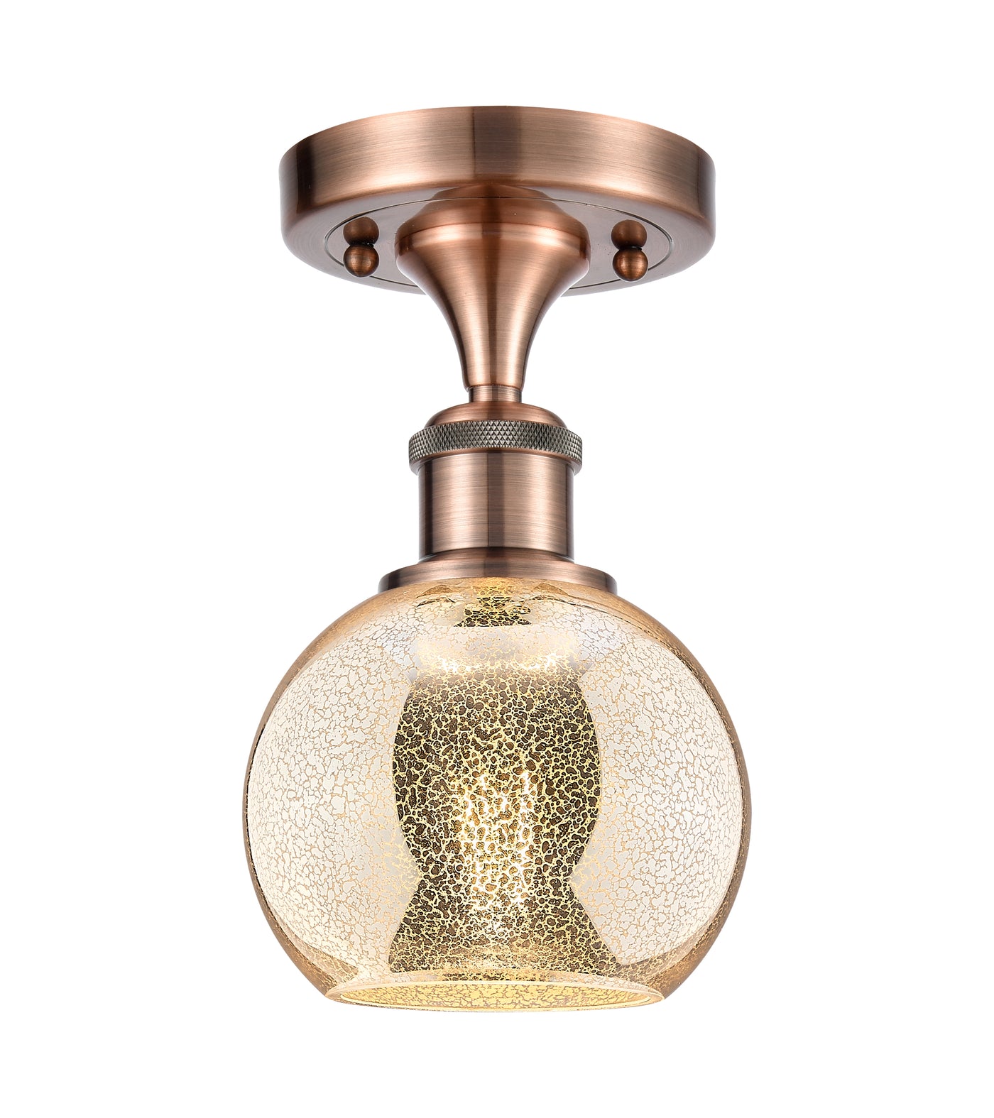 Ballston Semi-Flush Mount White Chrome