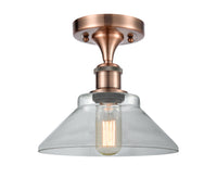 Ballston Semi-Flush Mount White Cast Brass