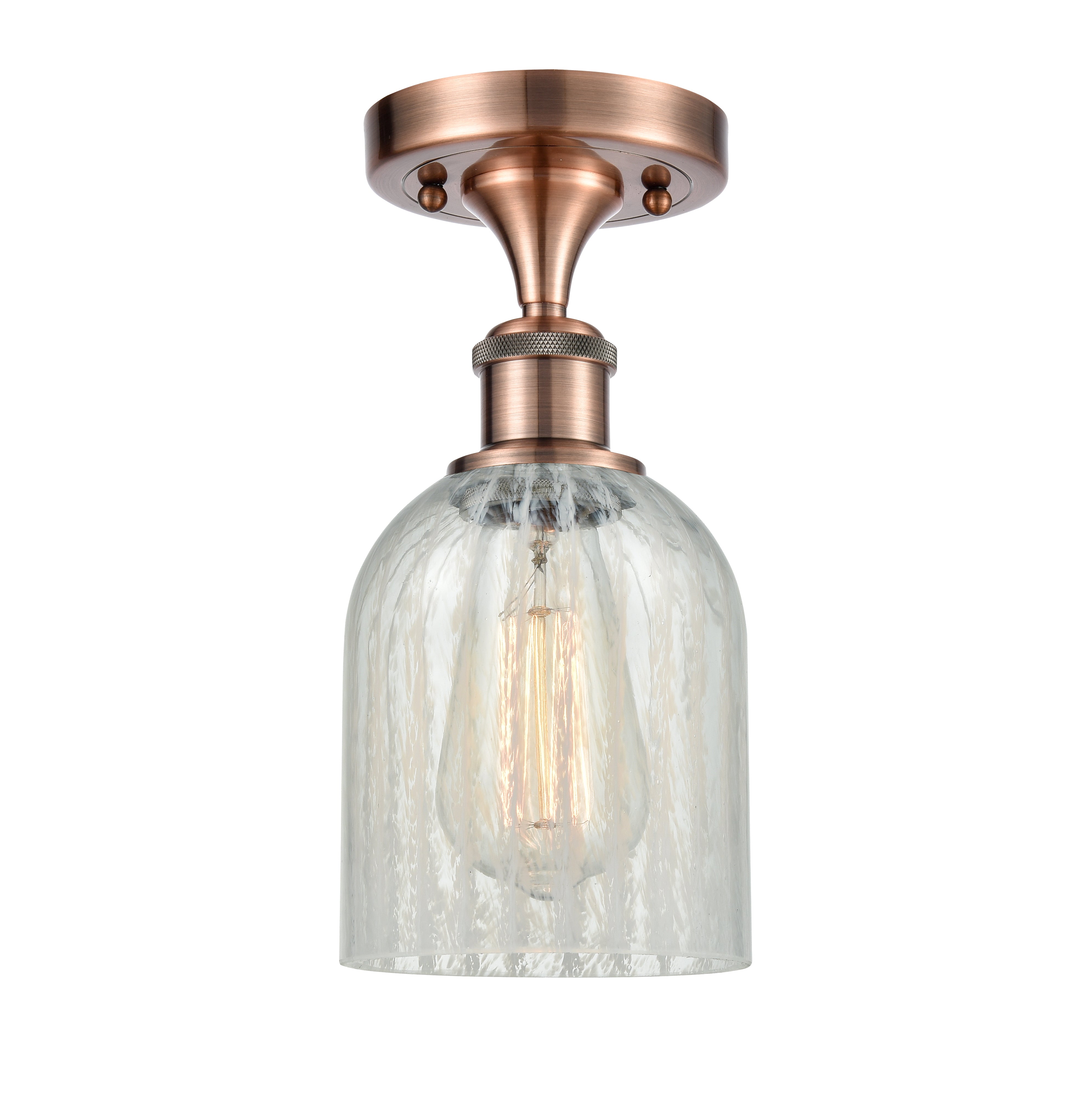 Ballston Semi-Flush Mount | Handcrafted Glass Shade