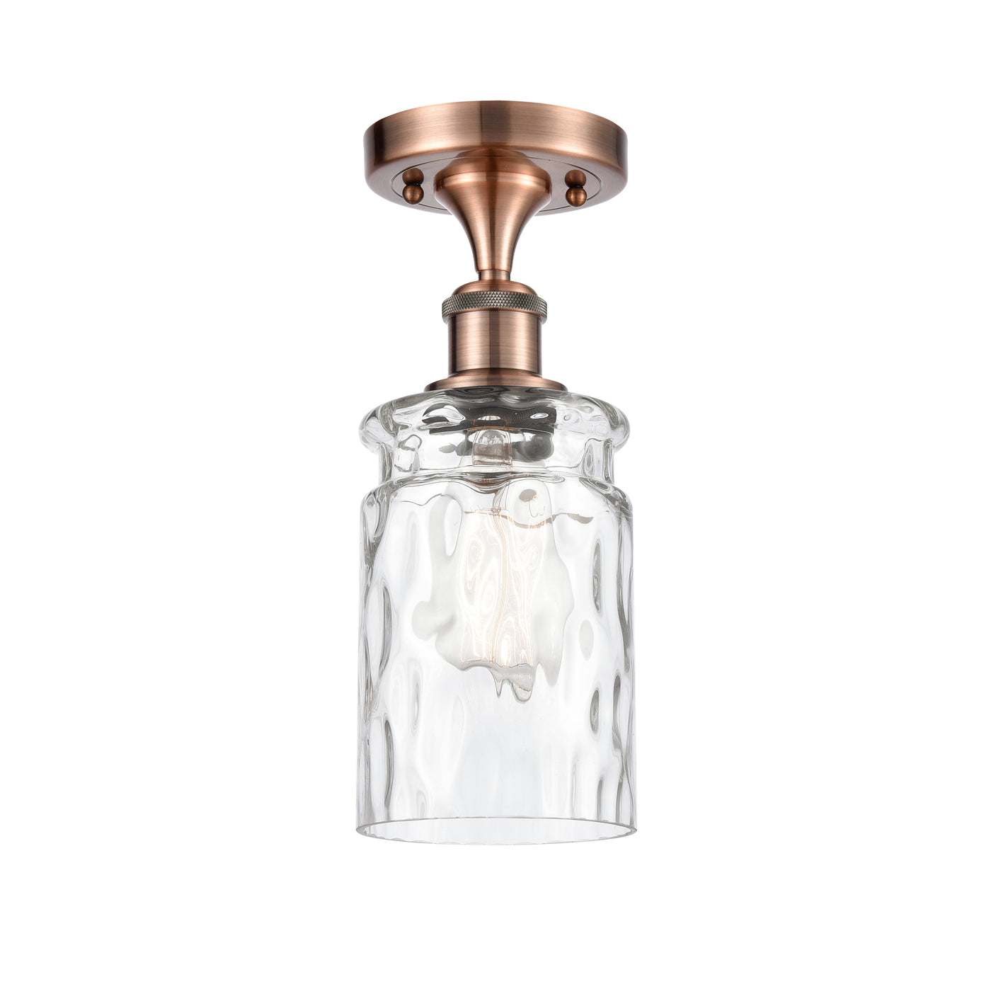 Ballston Semi-Flush Mount White Chrome