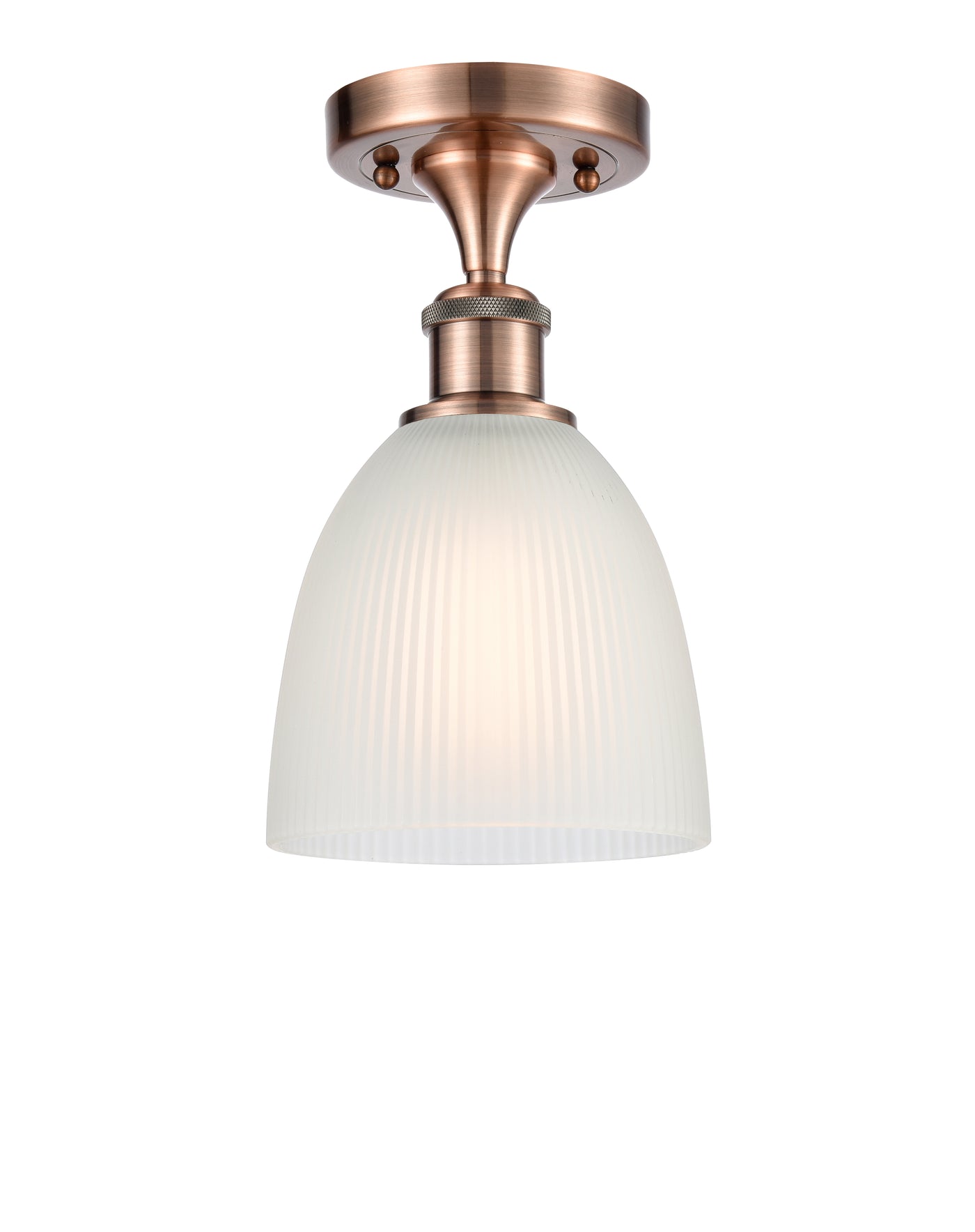 Ballston Semi-Flush Mount White Chrome