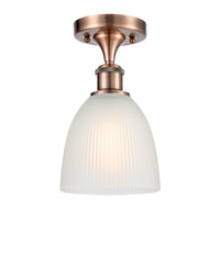 Ballston Semi-Flush Mount White Chrome