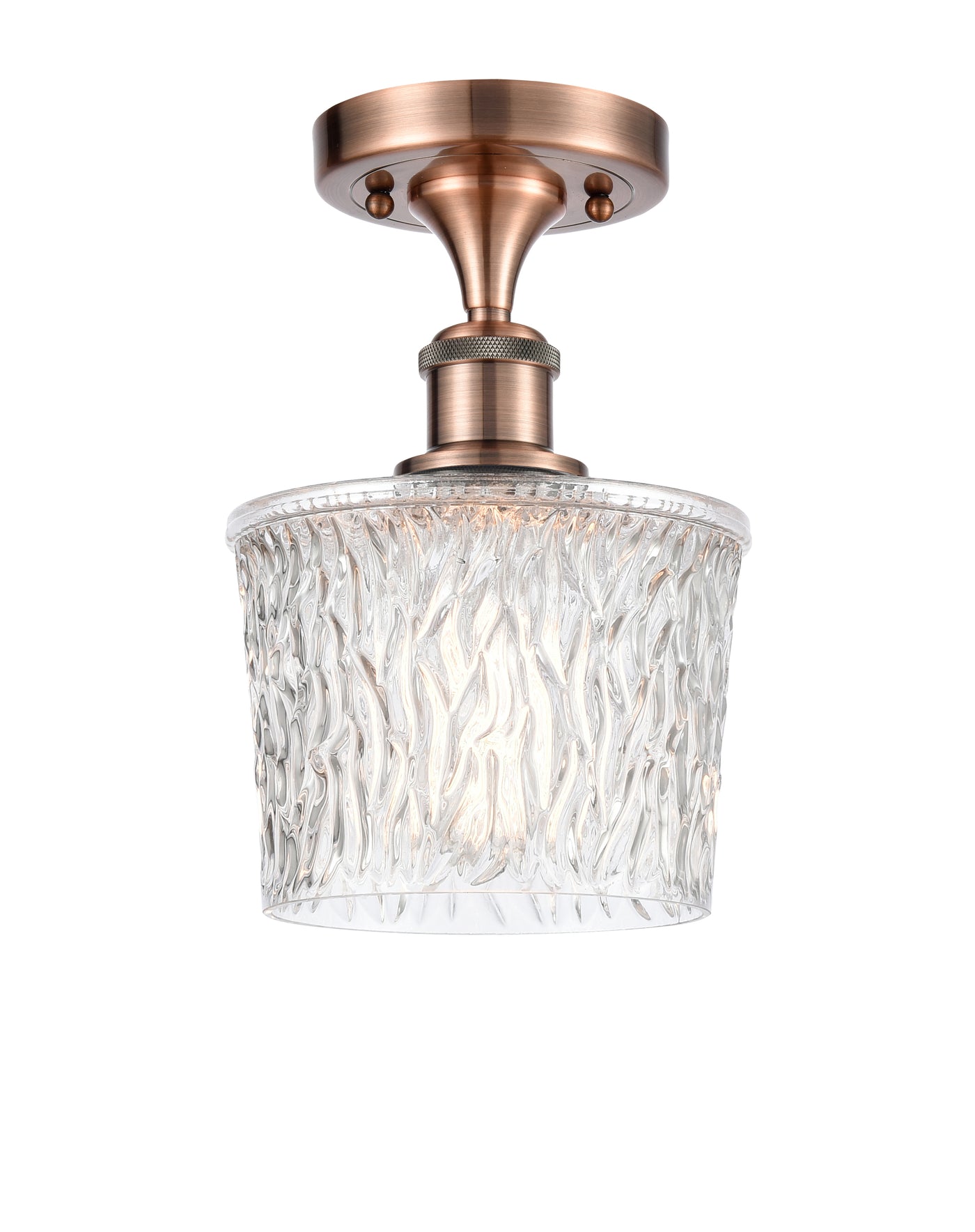 Ballston Semi-Flush Mount White Chrome