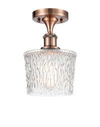 Ballston Semi-Flush Mount White Chrome