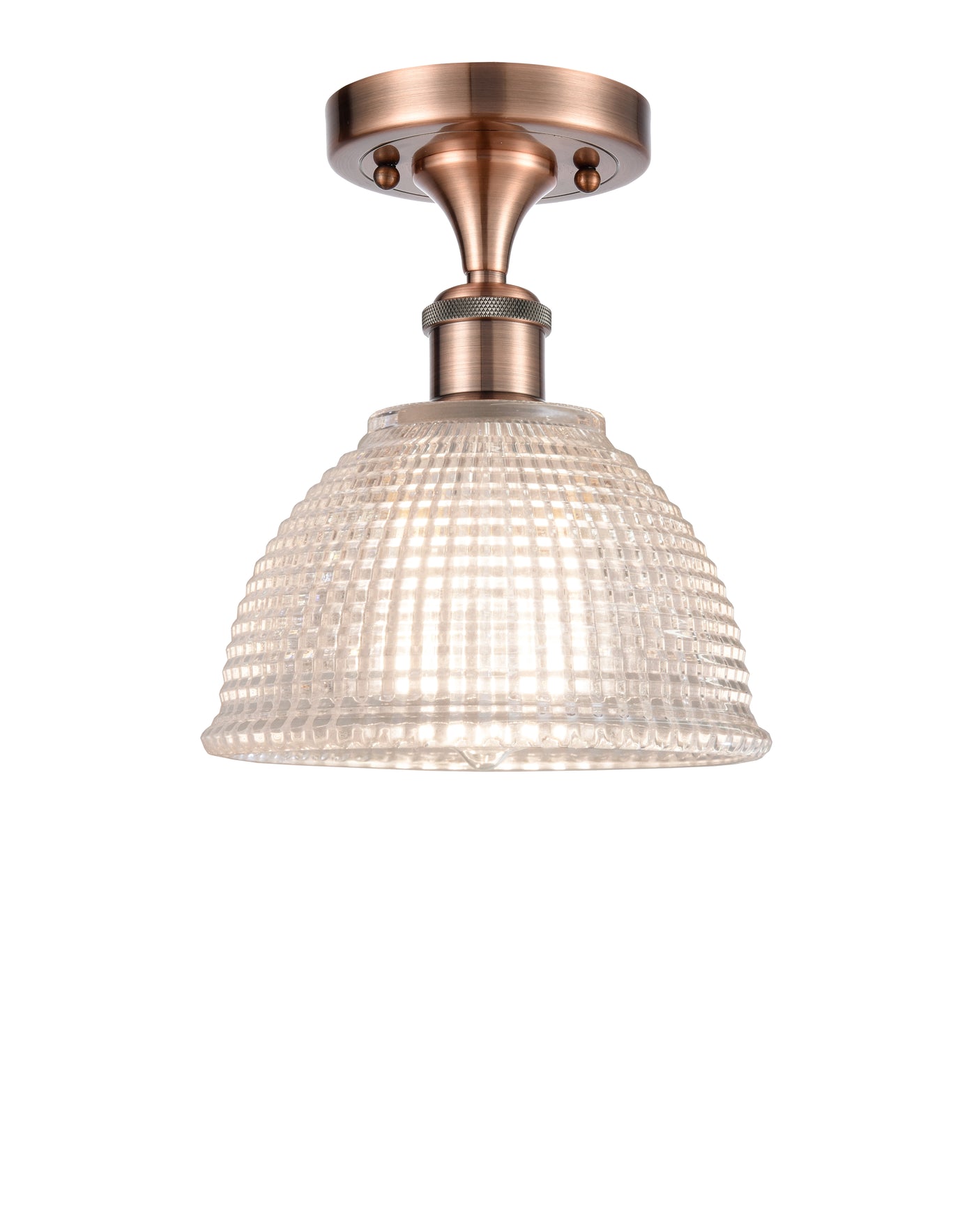 Ballston Semi-Flush Mount White Chrome