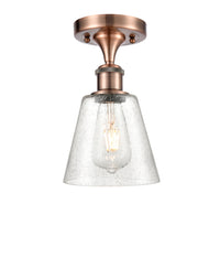 Ballston Semi-Flush White Chrome Cast Brass