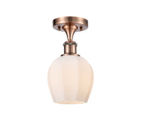 Ballston Semi-Flush Mount White Chrome