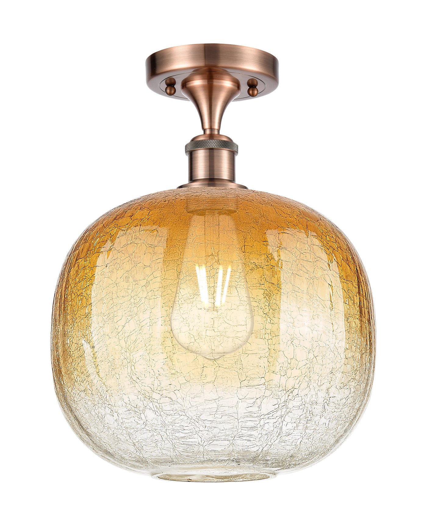 Ballston Semi-Flush Mount Satin Nickel