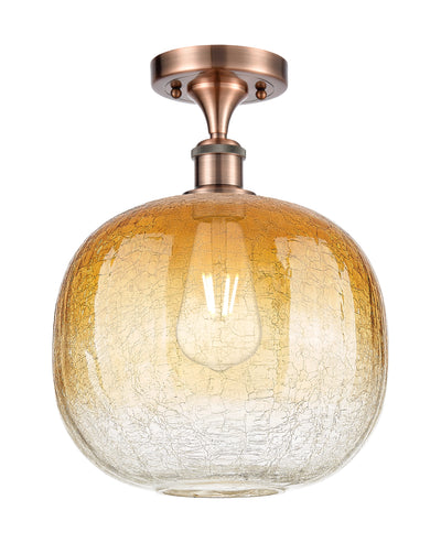 Ballston Semi-Flush Mount Satin Nickel