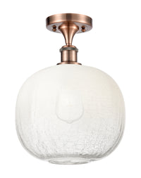 Ballston Semi-Flush Mount Satin Nickel